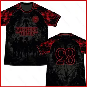 YB1 Stranger Things 5 110cm-6XL thoải mái áo thun mềm mại áo thun dạo phố Áo thun tay ngắn BY1