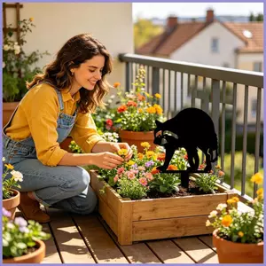 Kim Loại Nghệ Thuật Sân Vườn Kim Loại Chống Thời Tiết Dễ Thương Cọc Gấu Trúc Trang Trí Sân Cho Bãi Cỏ Hiên Nhà Con Đường mueadsyvn