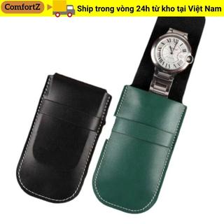 COMFORTZ Túi Đựng Đồng Hồ, Phụ Kiện Đồng Hồ Da PU Chống Bụi, Trang Sức Di Động Lưu Trữ Đồng Hồ Flip Cover Túi Bảo Quản Đồng Hồ