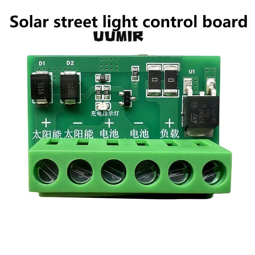 UUMIR 1 Bảng đèn đường, Bảng mạch điều khiển 10A hoàn toàn tự động, Bảng điều khiển LED tự động bật DC 6-45V