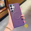 Phone Case For SAMSUNG Galaxy S26 Ultra S25 S24 S23 S22 TPU Magnetic Leather Texture Aesthetic Korean Cute