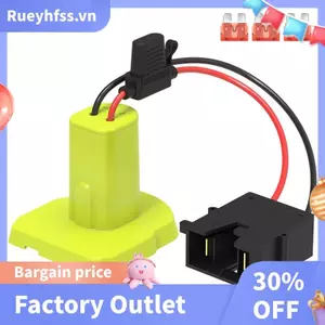 Bộ chuyển đổi pin cho pin 18V có đầu nối dây, Bộ chuyển đổi pin với 3 cầu chì 40A