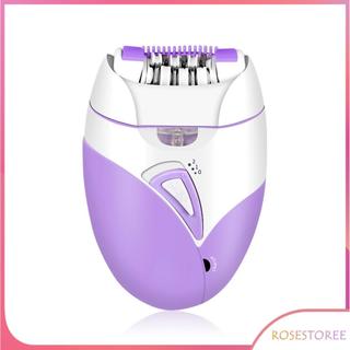 rosestoree Máy cạo lông bằng điện Đầu có thể sạc lại có thể tháo rời Da mịn màng nhanh nhất USB Khu vực nhạy cảm có thể sạc Phụ nữ Tông đơ nam (Tím)