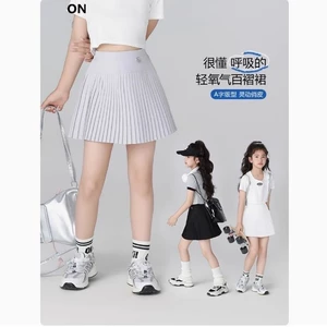 Váy thể thao khô nhanh, váy tennis/cầu lông, váy xếp li ngắn cho bé gái