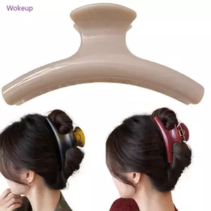 Woke Thời Trang Nhựa Móng Vuốt Tóc Với Giữ Mạnh Thiết Kế Công Thái Học Cho Đuôi Ngựa Updos Và Dịp Thường Ngày Thiết Thực Hà