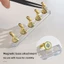 FAVORITEGOODS 5 Cái Chân đế thực hành đầu móng tay giả, Giá đỡ nghệ thuật móng tay từ tính nhiều màu DIY, Đế pha lê có thể tái sử dụng Dụng cụ làm móng tay