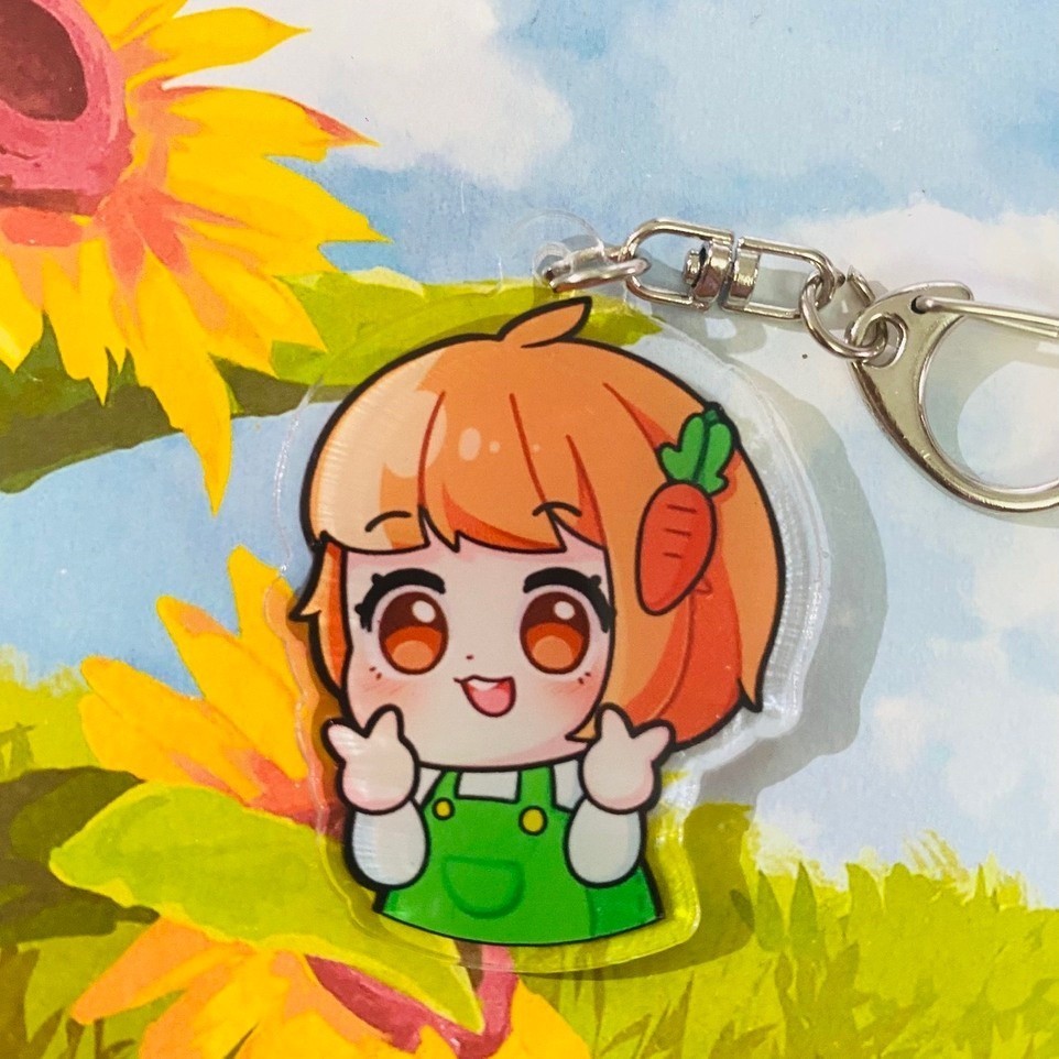 Móc khóa HERO TEAM nhân vật Simmy Phong cận Siro Mr Vịt Sammy Đào Timmy Kairon Kamui anime chibi mica acrylic