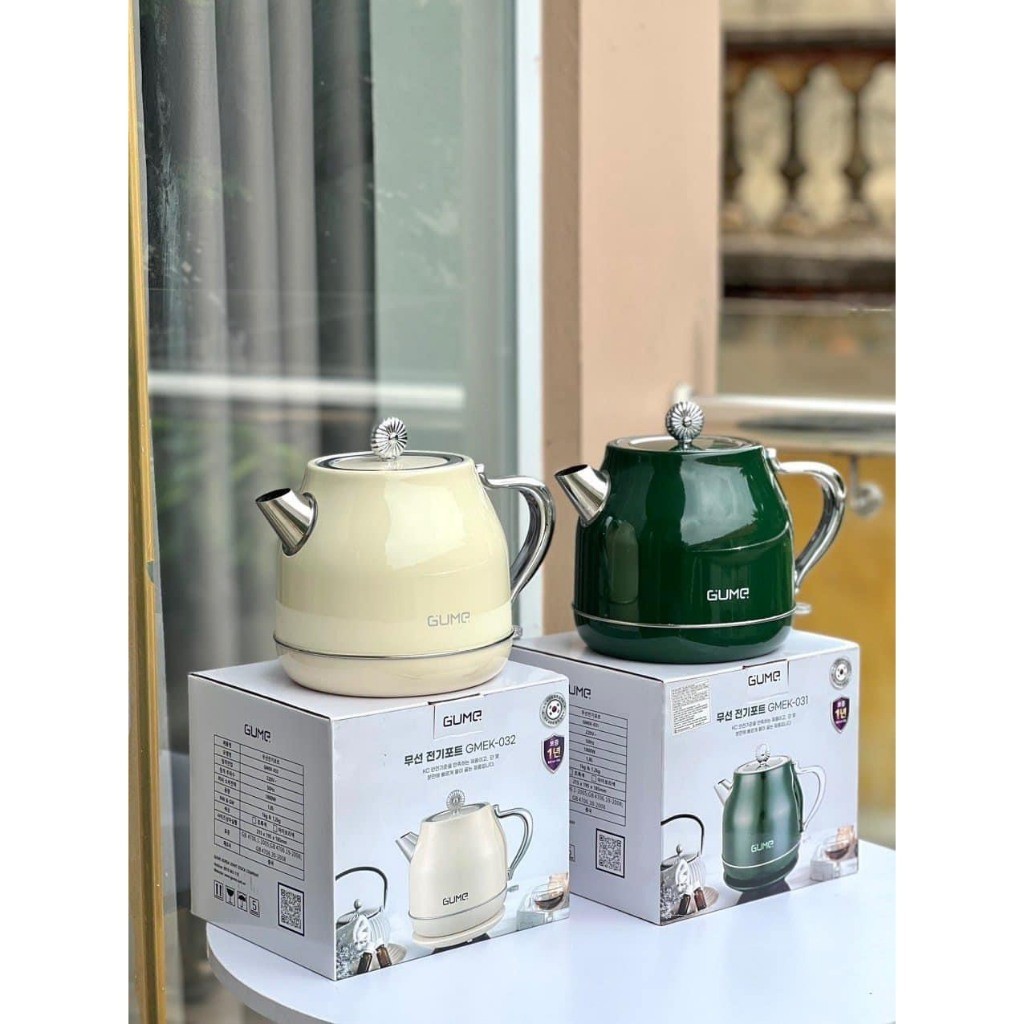 Ấm Siêu Tốc Gume Chính Hãng Hàn Quốc Công Suất 1800W Dung Tích 1,8L - Hàng Chính Hãng BH 24 tháng