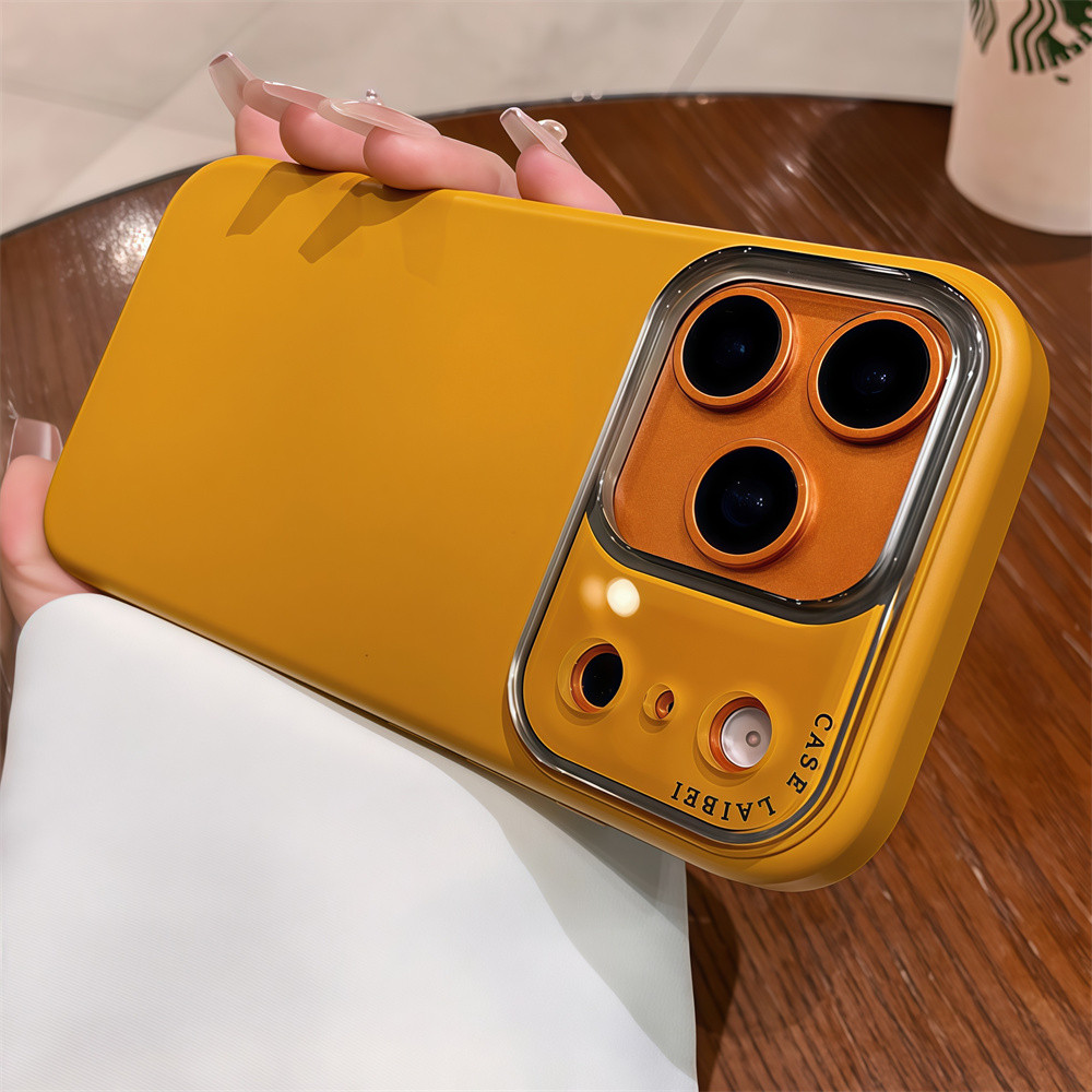 Ốp điện thoại dạng lỏng giả chống ô nhiễm đơn giản cho iPhone 17 Pro Max 12 13 14 15 16 pro max Bao gồm tất cả bảo vệ ống kính máy ảnh vỏ mềm Vỏ bảo vệ vỏ điện thoại