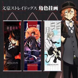 Bungou Đi Lạc Chó Anime Chủ Đề Tranh Treo Tường Dazai Osamu Nakajima Atsushi Nakajima Vải Xóa Áp Phích Bức Tranh Tường 26.5.11