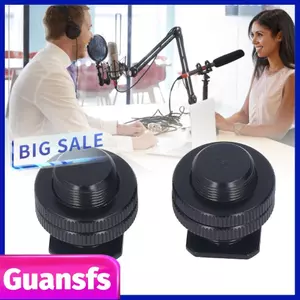 Guansfs Guansfs 2 Chiếc Điện Thoại Giá Đứng Bộ Chuyển Đổi S 5/8 Đến/4 Sợi Giày Nóng Một Cho Mic Bộ Điều Hợp Chống Sốc kẹp Adapter Phụ Kiện Threa