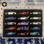 HOT WHEELS {TB & Bag} Hộp trưng bày mô hình ô tô 1 / 64 có tấm bông bảo vệ, Hộp lưu trữ 15 vị trí cho bánh xe nóng, Hộp bảo vệ vận chuyển.