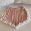 40-150kg Size Lớn Ren Ngọt Pyjama Quần Dáng Rộng Nữ Mùa Hè Mỏng Quần Short Có Thể Bên Ngoài Quần Nhà