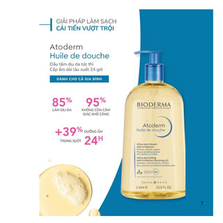 (TEM CÔNG TY) Dầu Tắm Bioderma Làm Dịu Da Khô, Nhạy Cảm Atoderm Huile De Douche (100ML - 1000ML)