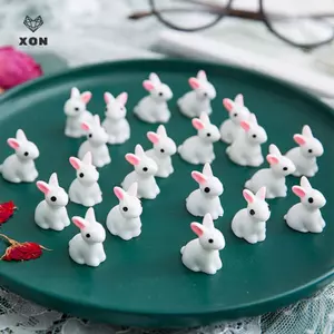 Thỏ Nhựa Mini Dễ Thương - Trang Trí Nhà Búp Bê & Thủ Công Tự Làm [Mina]