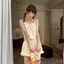 Quần short kẻ sọc mùa hè cho bé gái Bộ đồ ngủ nhỏ ngọt ngào Bộ đồ mặc nhà mùa hè dành cho nữ