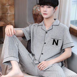 Bộ đồ ngủ cotton nam, thoải mái, mềm mại và thoáng khí
