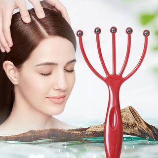 [Bea-t] Máy mát xa da đầu cầm tay hạt từ tính năm móng vuốt Neb Relax SPA Chăm sóc tóc để giảm áp lực đầu gãi [[mới]