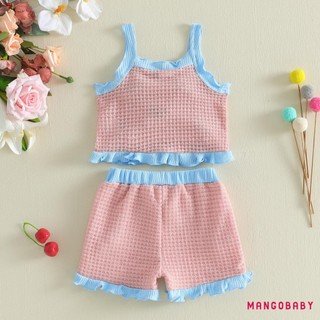 MG-Toddler Trang Phục Bé Gái Cherry / Ong Trang Trí Áo Bể Không Tay Quần Short Eo Co Giãn 2 Bộ Quần Áo