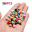 Hạt phẳng acrylic nhiều màu sắc cho đồ trang sức DIY - Size 4.5x8mm, khẩu độ 2mm