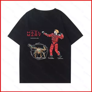 GC1 Project Hail Mary Anime Tay Ngắn Top Mùa Hè Grace Rocky‌ Áo thun GC1