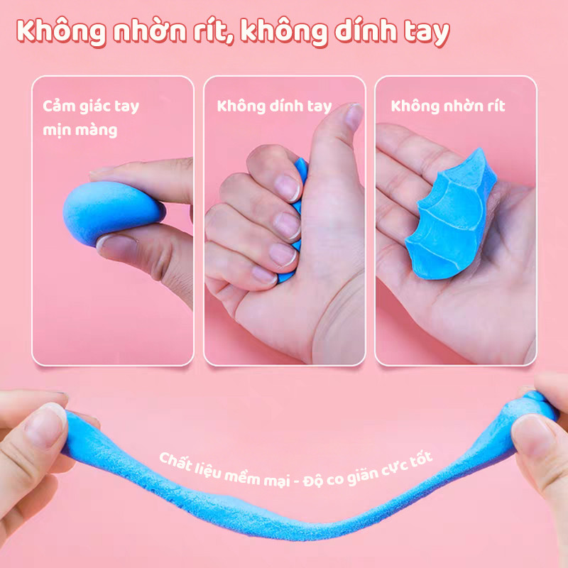 Đất Nặn​ DIY 12/24/36 Màu Đất Sét Tự Khô - Sản Phẩm Siêu Nhẹ Dành Cho Bé, Kèm Bộ Phụ Kiện Phong Phú