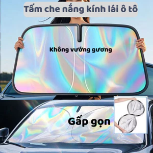 Tấm che nắng kính lái ô tô gấp gọn, tấm chắn nắng xe hơi chống tia UV, rèm che nắng ô tô, tấm che nắng ô tô