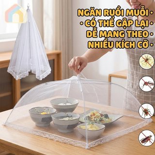 Có Thể Gập Lại Vỏ Thực Phẩm Lưới Dome Fly Mosquito Guard Có Thể Tái Sử Dụng Dã Ngoại Vườn Trái Cây Bảo Vệ