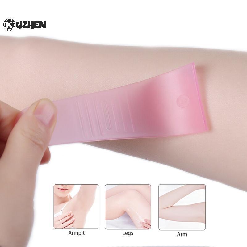 KUZHEN 10 Chiếc Tẩy Lông Cạp Mini Mỹ Phẩm Thìa Cạp Tẩy Tóc Muỗng Trang Điểm Thìa Kem Dụng Cụ Làm Đẹp Màu Sắc Ngẫu Nhiên HOT