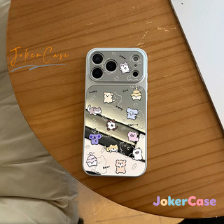 Ốp Lưng Cho IPhone 15 11 16 17 12 13 14 Pro Max 7 15 16 8 Plus XR XS MAX Cô gái mềm mại Vỏ gương động vật dễ thương