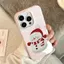 Red Scarf Snowman cho trường hợp iPhone 17pro iPhone 16/15/14pro Jelly Case