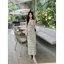 Đầm dệt kim sọc phong cách mới dành cho nữ, thiết kế ôm body che khuyết điểm - Perfect cho chuyến du lịch biển