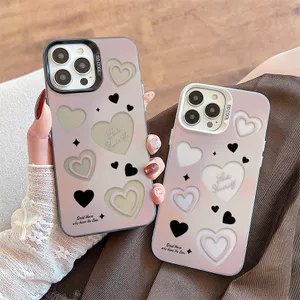 Ốp Lưng Cho OPPO A5X A3 A96 A95 A76 A74 A60 A58 A57 A53 A38 A18 A17 A16 A15 A7 A5 Reno 14 13 12 11 10 Pro 8 7Z 8Z 6 Mạ Acrylic IMD Case Motif Love CYIM343