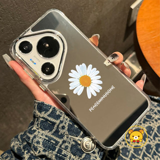 Ốp Điện Thoại Hoa Hoạt Hình Cho Honor 600 Lite 500 400 300 Ultra 200 Smart 100 90 Lite 80 70 60 50 Pro Plus 60 50 SE Magic 8 7 6 Pro Air 5 4 Lite Vỏ Gương Hoa Dễ Thương