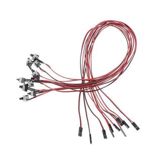 Cáp chuyển đổi nút nguồn VRZ 10pcs50cm cho công tắc PC Đặt lại nút nhấn máy tính HOT