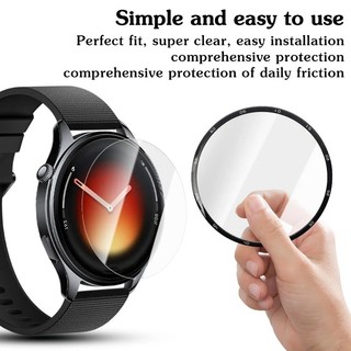 1-3 Chiếc HD Trong Suốt Kính Cường Lực Cho Xiaomi Watch S5 S4 S3 Sport 41 Mm Cong Cạnh Đen Kính Phim Cho Xiaomi Watch S2 S1 S5 Pro Active 46mm 42mm Đồng Hồ Thông Minh Bảo Vệ Màn Hình