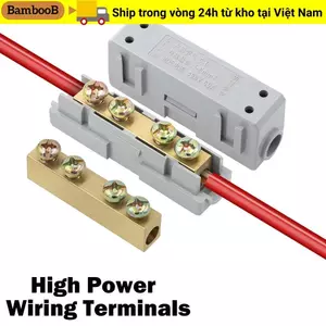 Khối đầu cuối nhanh BAMBOOB, Bộ chia công suất cao bằng đồng thau dây dẫn, Đầu nối điện nối nhỏ gọn Đầu nối nhanh nhanh Điện
