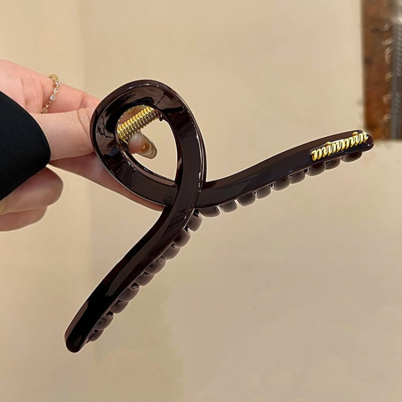 Kẹp Càng Cua Kim Loại Cỡ Đại 15cm – Bản Dày Mạ Bóng, Dành Cho Tóc Dày, Phụ Kiện Tóc Nữ Cao Cấp