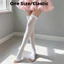 CATMALLER88 1 Đôi Tất Sheer, Vớ ngón chân hở màu trơn cao đến đùi, Ins Casual Thoáng khí Chống nắng Thiết kế miệng cá Tất cao đùi cho nữ