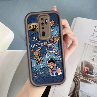 Ốp Cho OPPO A9 2020 A5 2020 A11 Vỏ Điện Thoại Mềm Silicon Hoạt Hình TPU Bóng Rổ Cà Ri Mắt Thiên Thần Ốp Lưng Chống Sốc