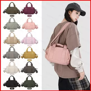 GC2 Túi đeo vai phong cách đơn giản dành cho nữ sức chứa lớn xu hướng thông thường Túi đeo chéo màu trơn mới CG2
