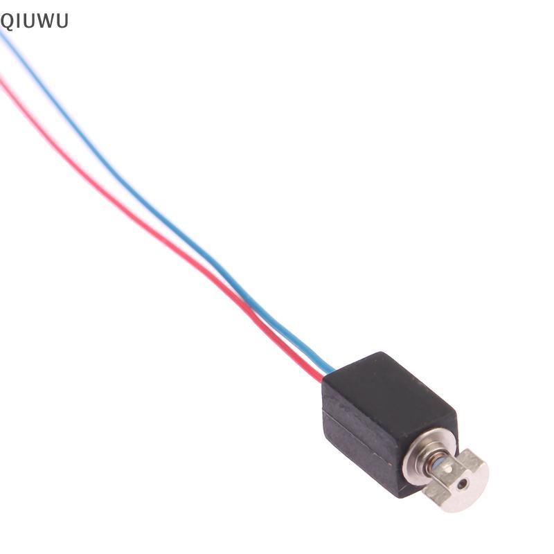 QIUWU 5 Cái 4mm * 8mm 0408 Mini Micro Motor DC 3V Hollow Cup Coreless Motor Nhỏ với bánh xe lệch tâm Đồ chơi mát xa DIY.