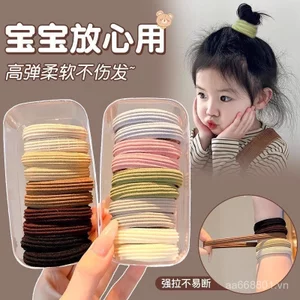 2025 Phong Cách Mới Trẻ Em Đàn Hồi Cao Dây Tóc Không Làm Tổn Thương Tóc Dây Cao Su Cho Bé Đầu Dây Bé Gái Bền Dây Buộc Tóc BUDS