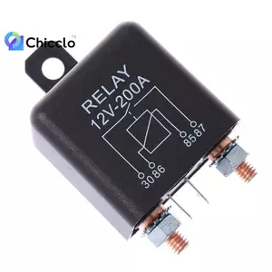 Rơle tời / sạc chia hạng nặng 12V 200 Amp cho ô tô Van Boat 4 chân Đẹp