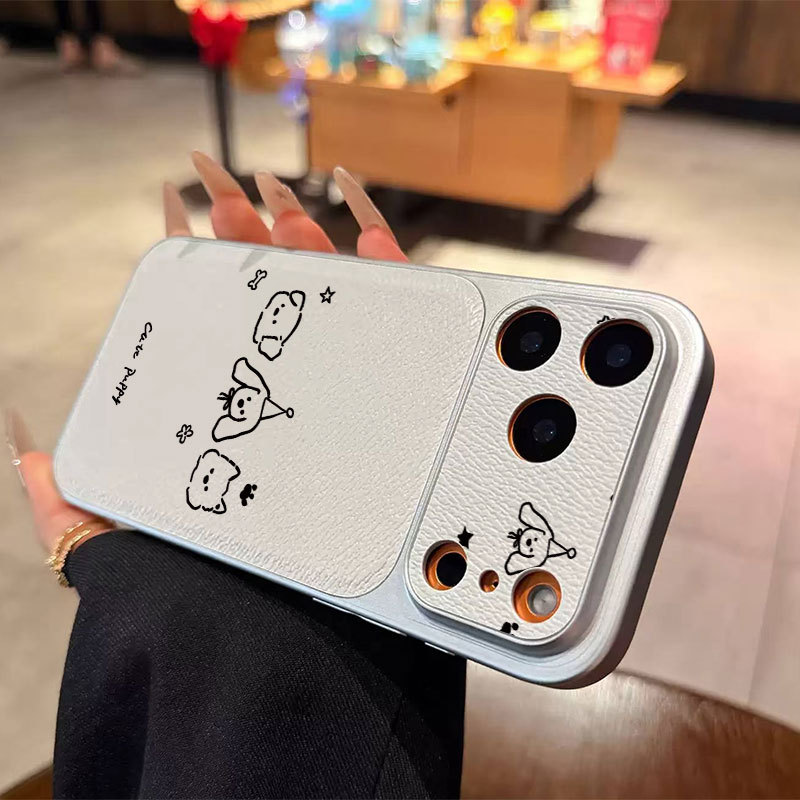 Ốp lưng iPhone Ba chú chó con Bao da mềm cao cấp đựng máy ảnh - iP 7/8/X/XS/XR/11/12/13/14/15/16/17/Plus/Air/Pro/Max