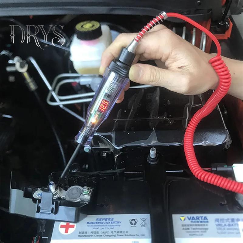(TFT) Máy kiểm tra mạch điện áp Tru Sửa chữa tự động 6V / 12V / 24V Máy kiểm tra mạch ô tô Kiểm tra cao cấp Bút thăm dò bóng đèn Công cụ chẩn đoán bóng đèn MỚI