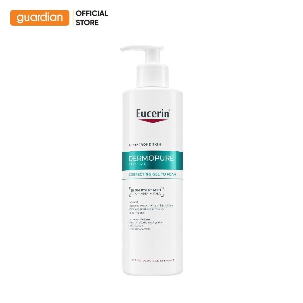Gel Rửa Mặt Cho Da Mụn Eucerin Dermopure Clinical Correcting Gel To Foam 400ml