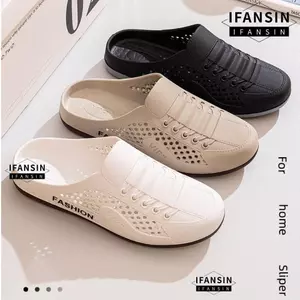 Dép nam IFANSIN, Dép lưới nhẹ PVC, Dép lười chống trượt thoáng khí đi biển