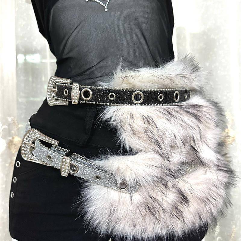 Thắt lưng giả da PU Y2K phong cách Gothic Punk, dây thắt lưng gợi cảm, trang trí quần jean