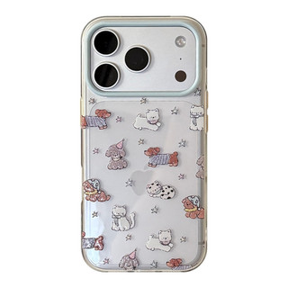 Ốp Điện Thoại Chó Lấp Lánh Cho IPhone 17ProMax 17Pro 17 16ProMax 16Pro 16 15ProMax 15Pro 15 14ProMax 14 13ProMax 13 Apple Iphone Case Trong Suốt Long Lanh 13 / 15 Chống Sốc 14 17